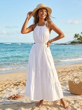 White J. Crew Halter Dress for Sale up to 90% Off: Poshmark